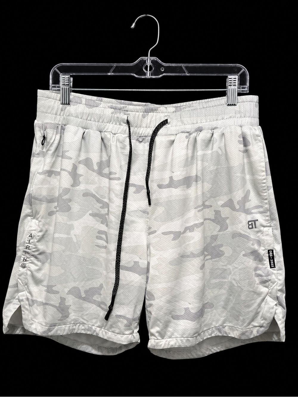 Born Tough Elite Sportswear White Grey Camo Training Shorts – Men’s XL